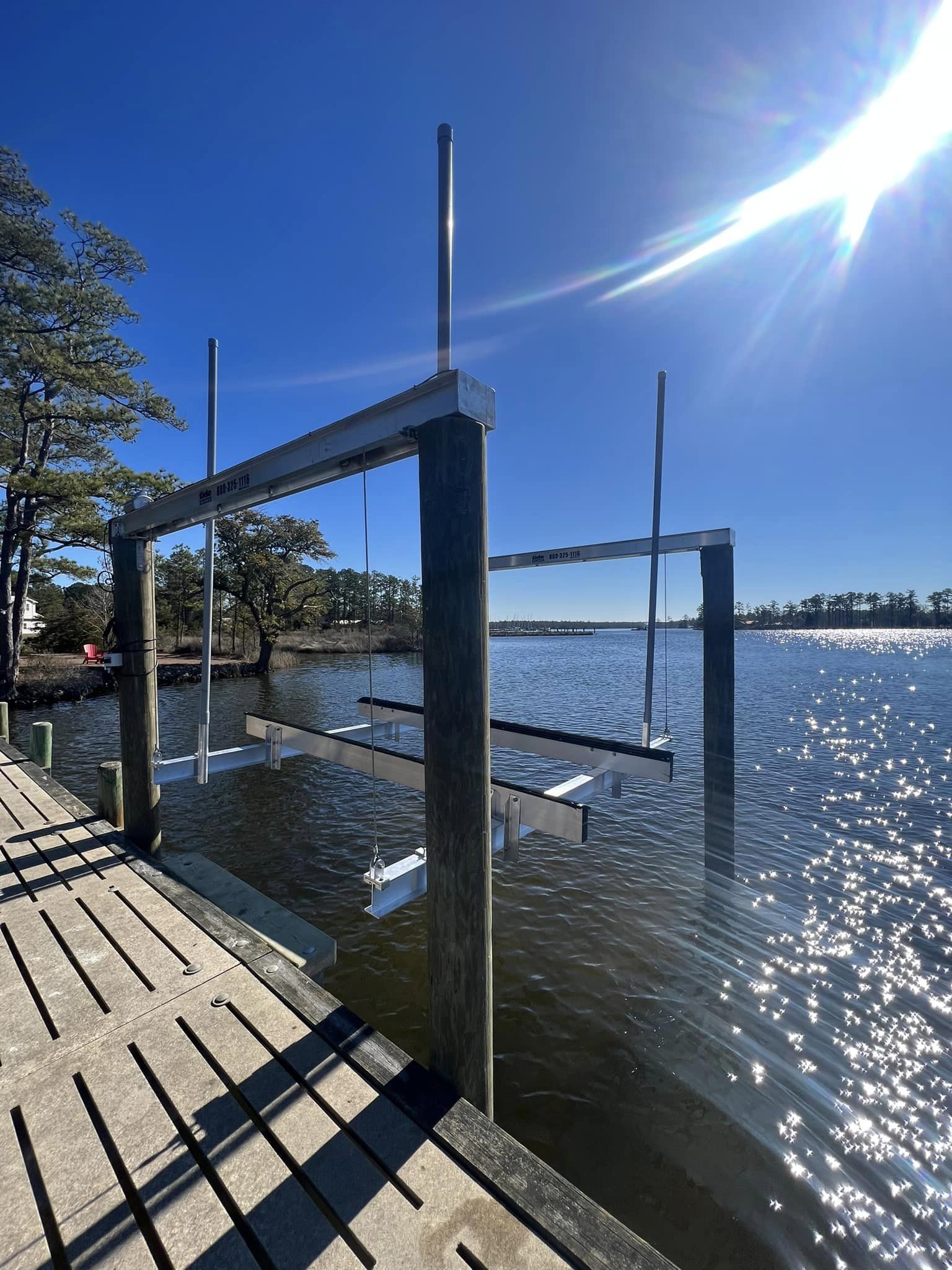 7k# Tide Tamer Boat Lift install