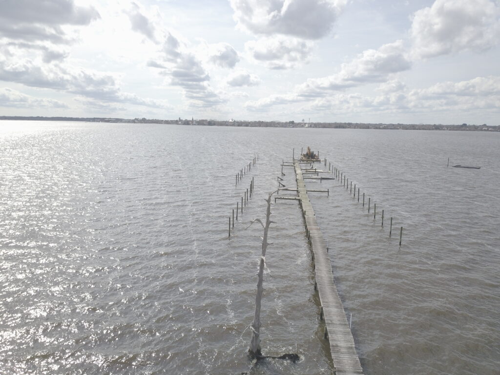 wooden pier with boat slips Bobby Cahoon Marine Construction